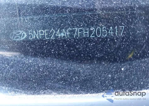 2015 Hyundai Sonata Se z USA, uszkodzony, nr VIN 5NPE24AF7FH205417